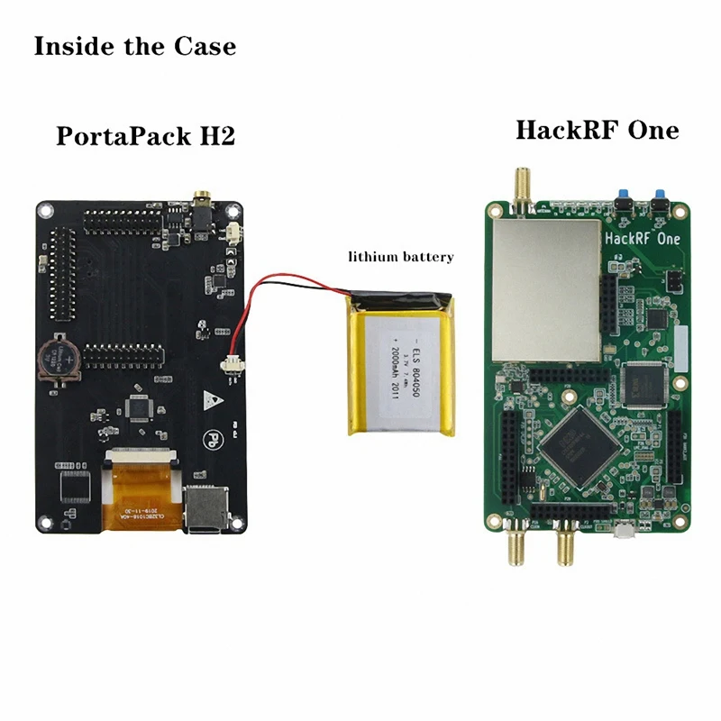 Portapack H2 HACKRF One SDR  3.2 ġ ġ LCD Ŭ, 1Mhz-6Ghz, ü    Ʈù