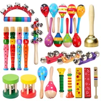 Wooden Musical Instrument Toys for Kids Montessori Educational Toys Baby Rattles Children Musical Funny Toys Gift for Boys Girls 1