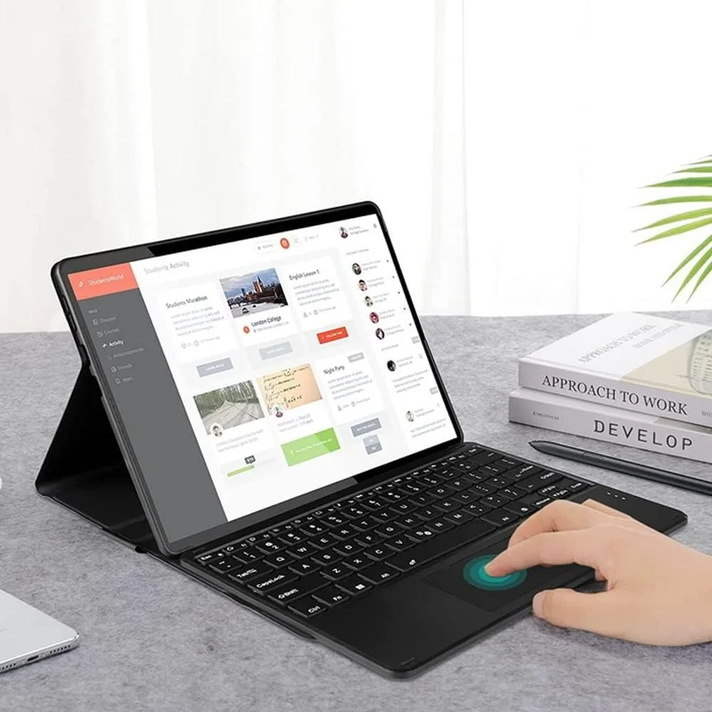 Versatile Tablet Case with Detachable Bluetooth Keyboard