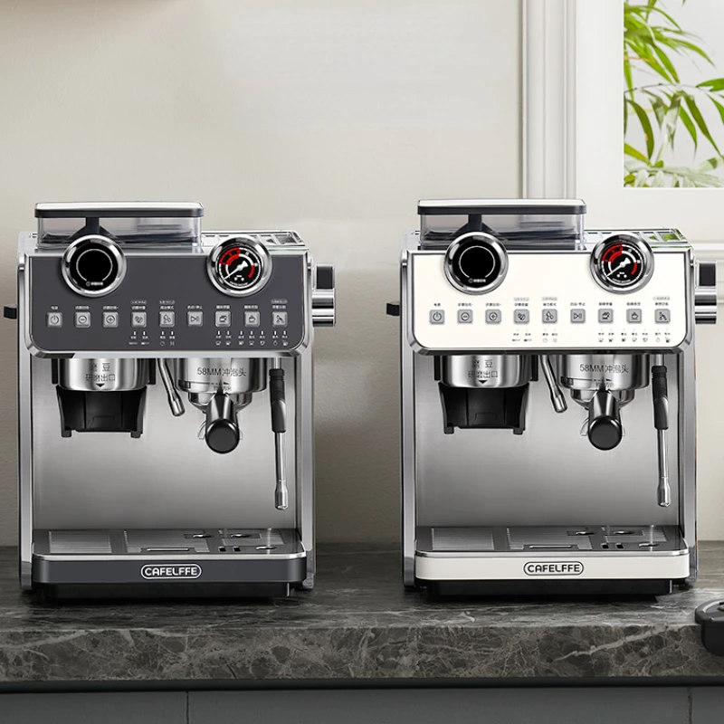 Semi-Automatic Coffee Machine Small Home Grinding Integrated Italian Foam American Commercial Extraction Large Capacity 2