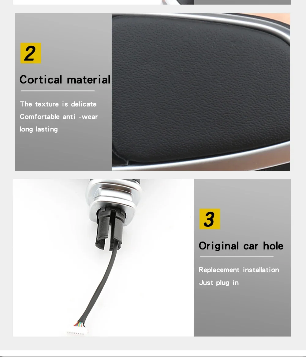 Gear Shift Knob Stick For Audi A6 C6 C7 A4 B8 S6 A7 A5 8t Q5 8r Q7 4L A3 8P S5 S