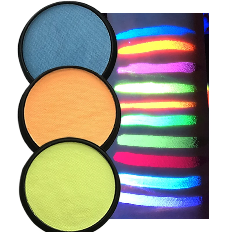 20g Body Painting UV Colors Water Based Makeup Eyeliner Neon Face Paint Cake Split Christmas Sports Event Family Party Supplies 2