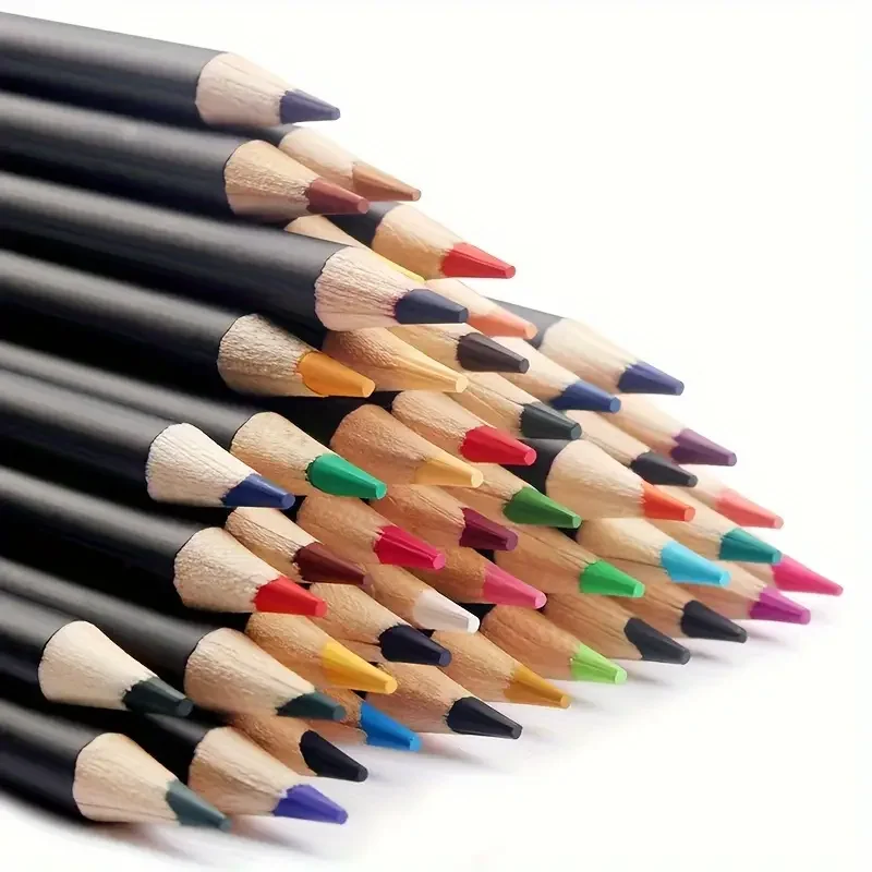 Color pencils 72 Color Oil-based Color Pencils Erasable Color Pencils Pencil Set Drawing Kit Coloring Book Sketch Illustration w 6