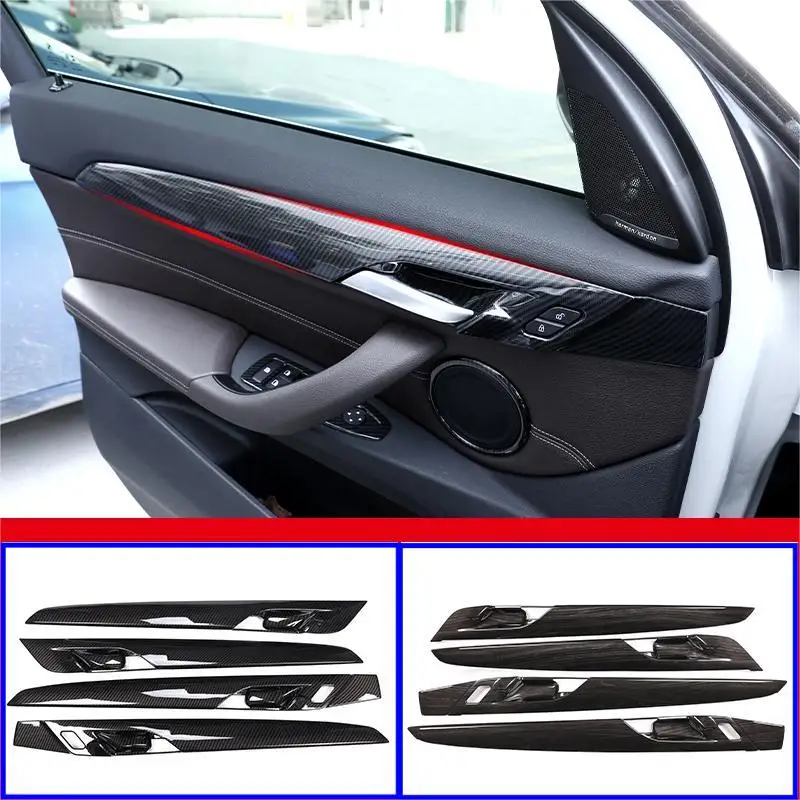 자동차 인테리어 액세서리 인테리어 문짝 핸들, 스크래치 방지, 장식 패널 키트, ABS, BMW X1 F48 2016-2019 에 적합