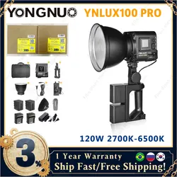 Yongnuo YNLUX100 PRO Upgraded Constant Power 120W Bi-Color 2700-6500k led Monolight Lightweight Handheld Photography Light kit