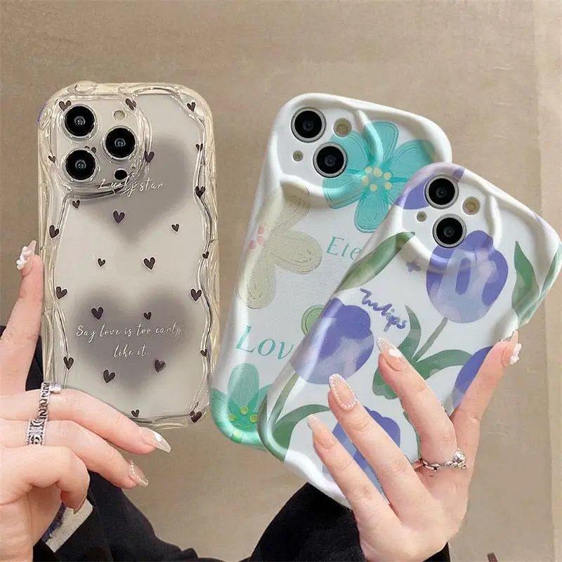 SEAHAI Cover per Realme C21Y / Realme C25Y, Custodia Protettiva Ultra Sottile ed Elegante in Silicone TPU Flessibile, Glitter Modelli Colorful Cover Antiurto Case - Bianco