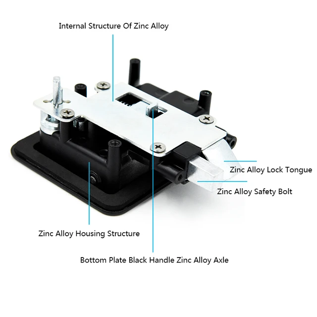 Kaufe Wohnmobil-Türschloss, Zinklegierung, Eingangstürriegel