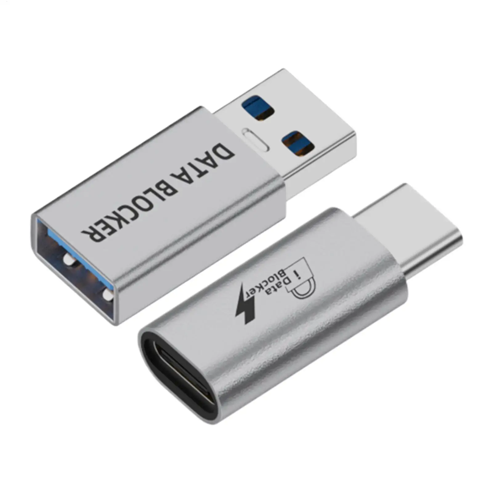 USB 데이터 차단기 보안 어댑터, 안티-주스잭킹 보호기, 타입-C 디펜더 콘돔 노트북 휴대폰 PC 충전 안전 장치