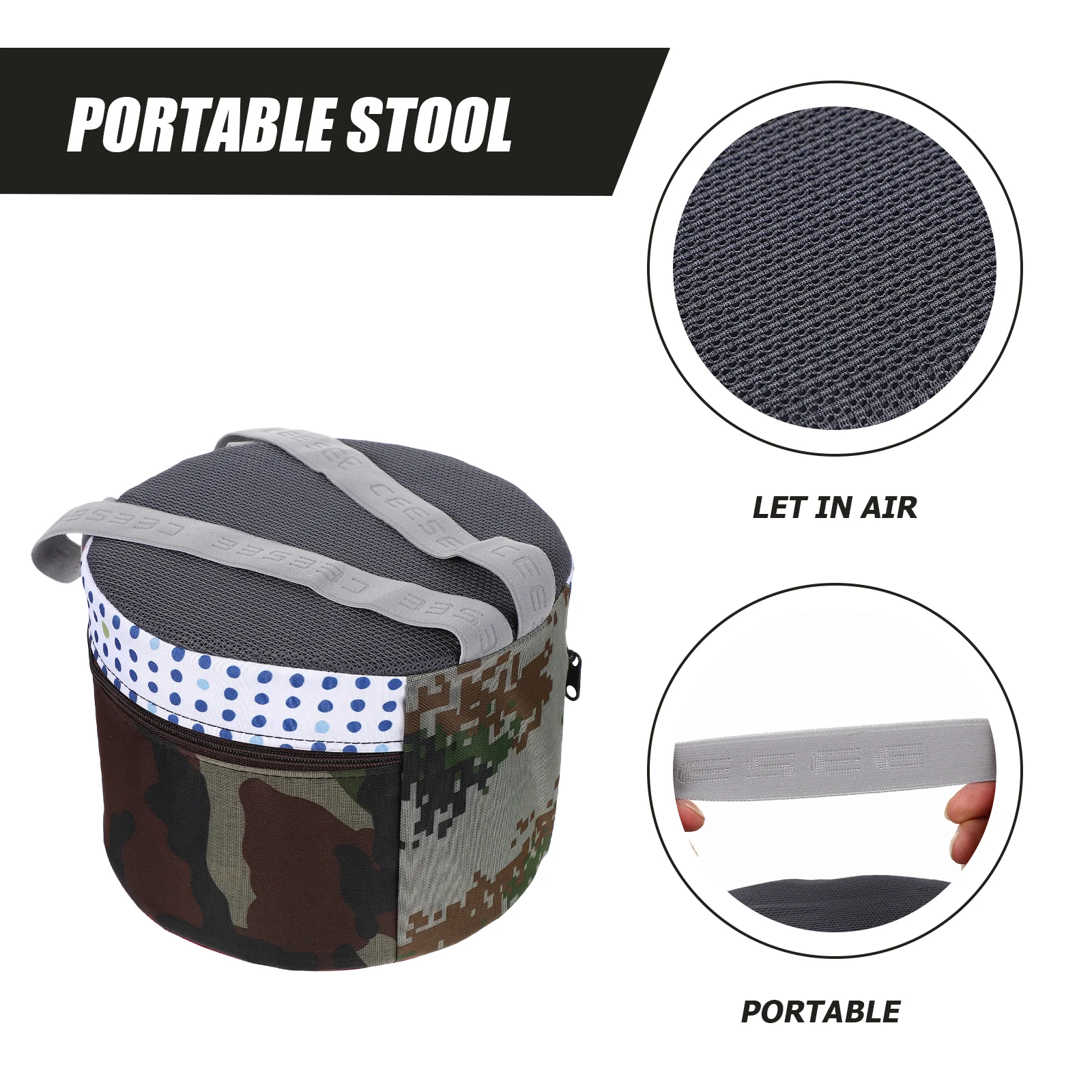 Outdoor Stools Portable Garden Stool Foam Planting Stool Stool Strap Gardeners Work Stool Tool Bag Gardening
