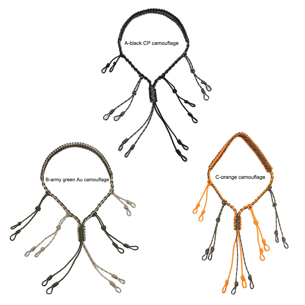 Hunting Rope Hunting Duck Call Ropes Hunting Lanyard Duck Wild Bird Call Decoy Cord Hunter Game Whistle Decoy Sling