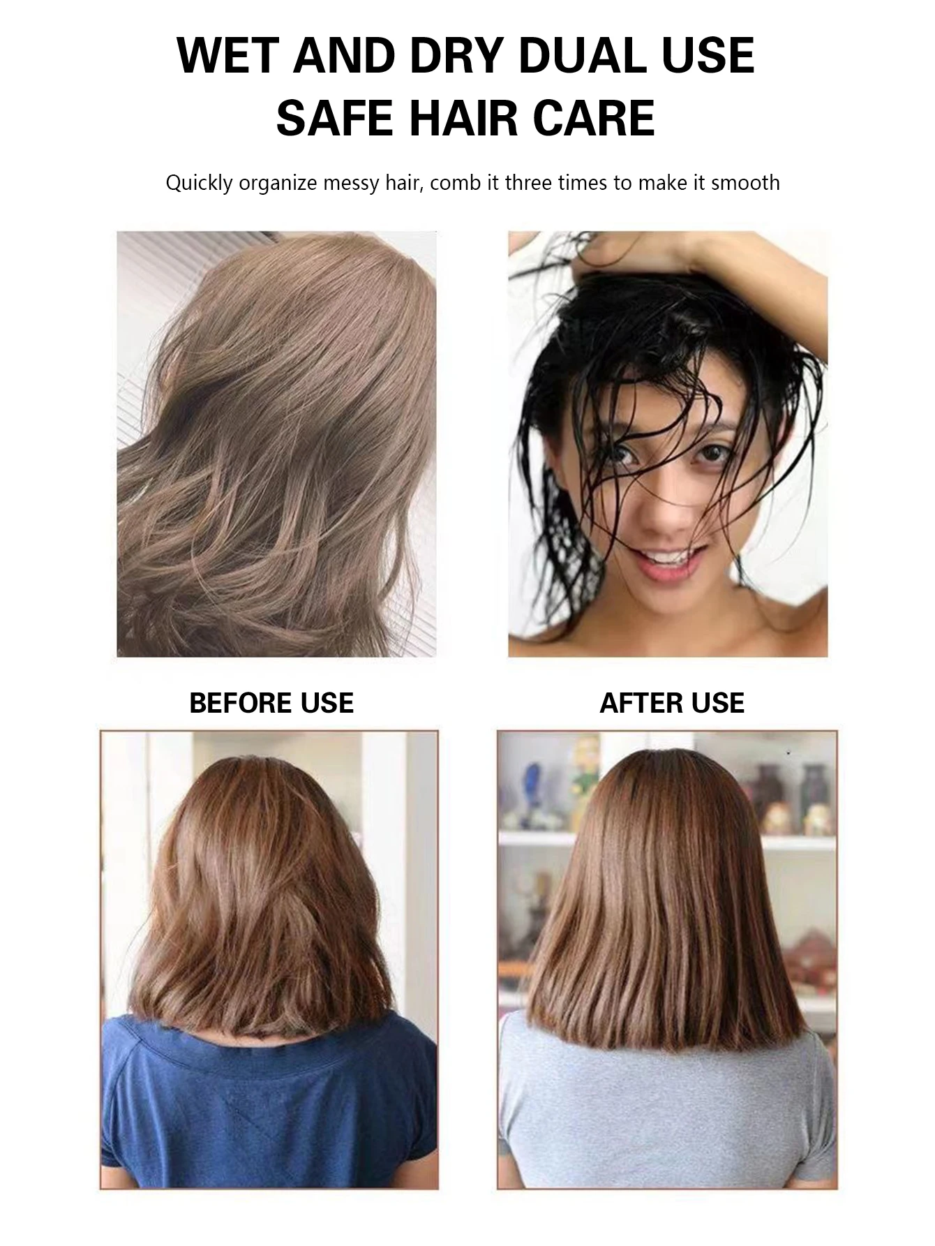 Air Cushion Comb Tangled Hair Comb Hair Brush Massage Anti-static Hollow Out Wet Curly Hair Brushes Barber Styling Tool 5
