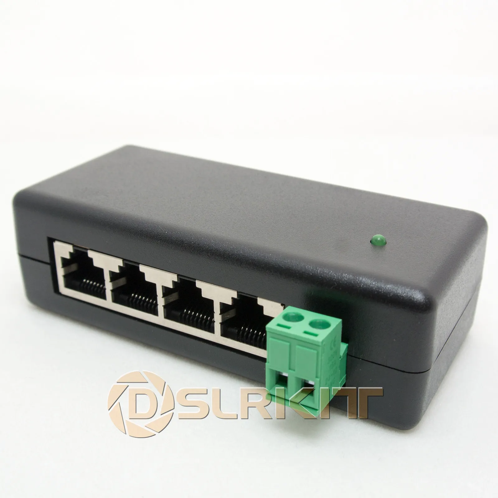 4포트 기가비트 패시브 PoE 인젝터 미드스팬 이더넷 어댑터 48V1A 48와트 PSU