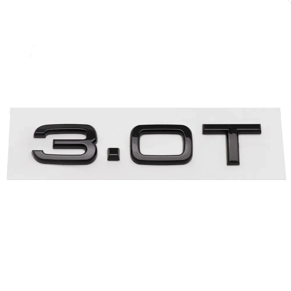 Sleek 3D ABS Letters Rear Trunk Badge Emblem Logo