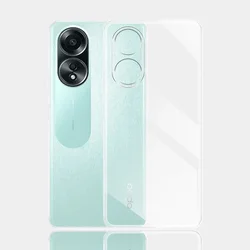 Clear Silicone Soft TPU Shockproof Phone Case Cover - Oppo A58X 5G (Clear)