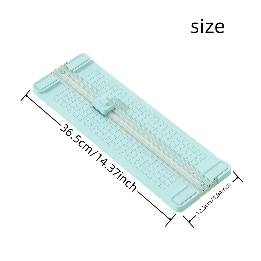 4 in 1 Two-Way Paper Cutter, Manual Office Paper Cutter, Send 4 Cutter Heads, Design for Schools, Offices and Homes - 5
