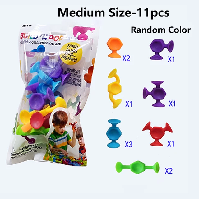 Multicolored Sucker Toys,Building Blocks Pop Suction Cup Toy,Construction Set,Parent-child Interactive Game,Gift for Kids - Image 4