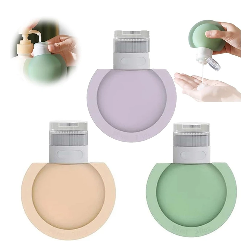 Portable Large Diameter Silicone Travel Bottle,Silicone Travel Bottles, Silicone Portable Bottles Durable Easy To Use