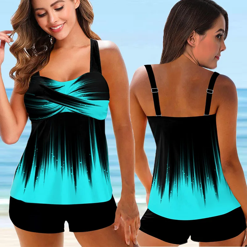 Bikini Set Bikini Swimsuit Women Swimwear Women Beachwear Swim Rainbow Fire Summer Tankini Monokini Two Pieces Bikini Set Swimsuits Womens S-6XL