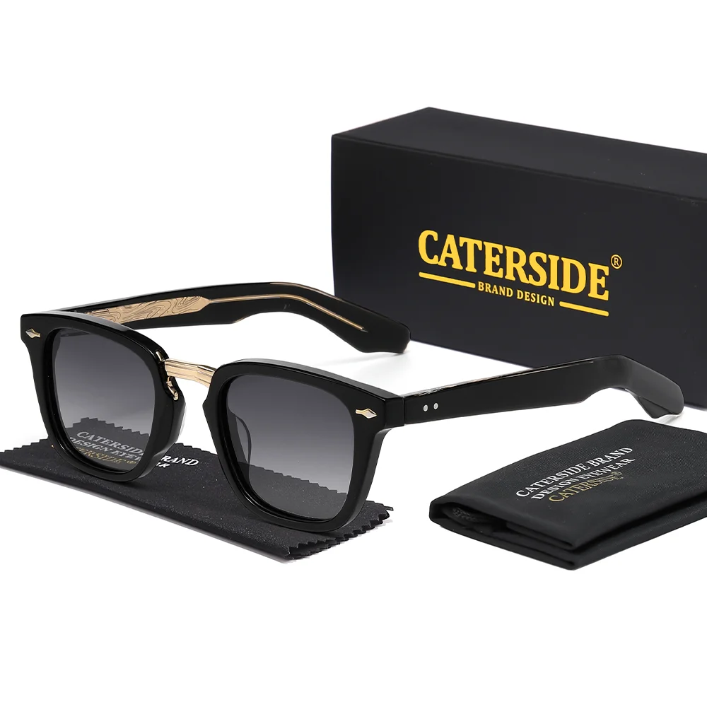 CATERSIDE Herren Polarisierte Sonnenbrille Premium Acetat Rahmen Damen Reisen Business Partys Feiertage Luxuriöse Geschenkbrille UV400 – Detail 5