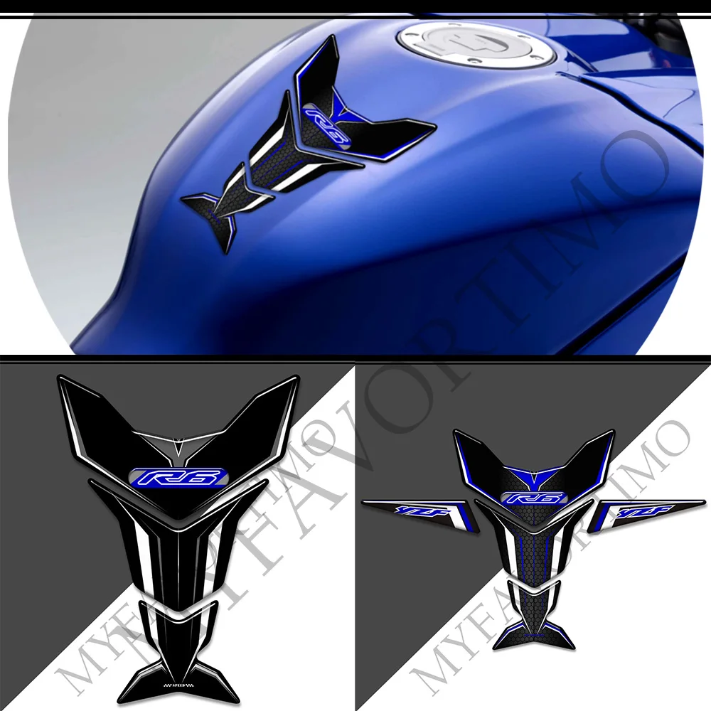

Stickers Decals Tank Pad Tankpad Protection For YAMAHA YZF-R6 YZF R6 YZFR6 Supersport Emblem Badge Logo Gas Fuel Oil Kit Knee