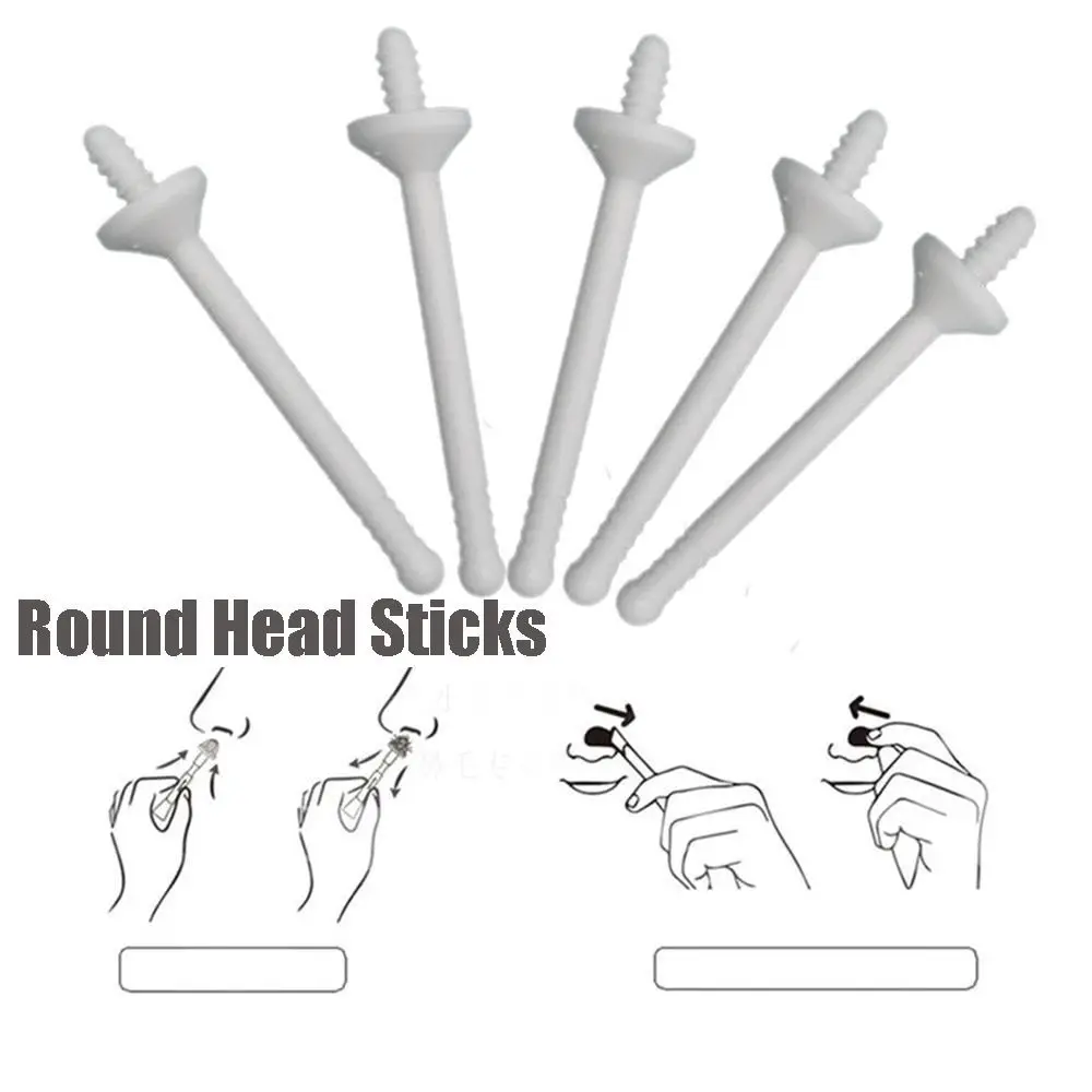 10/20/50PCS Professional Round Head Plastic Smear Wax Stick Nose Ear Trimmer Nasal Hair Remover Stick Body Applicator Sticks