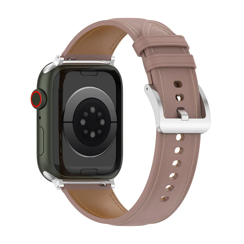 가죽 루프 팔찌 벨트 밴드 애플 시계 7 6 SE 5 4 42MM 38MM 44MM 40MM 스트랩 iWatch 41MM 45MM