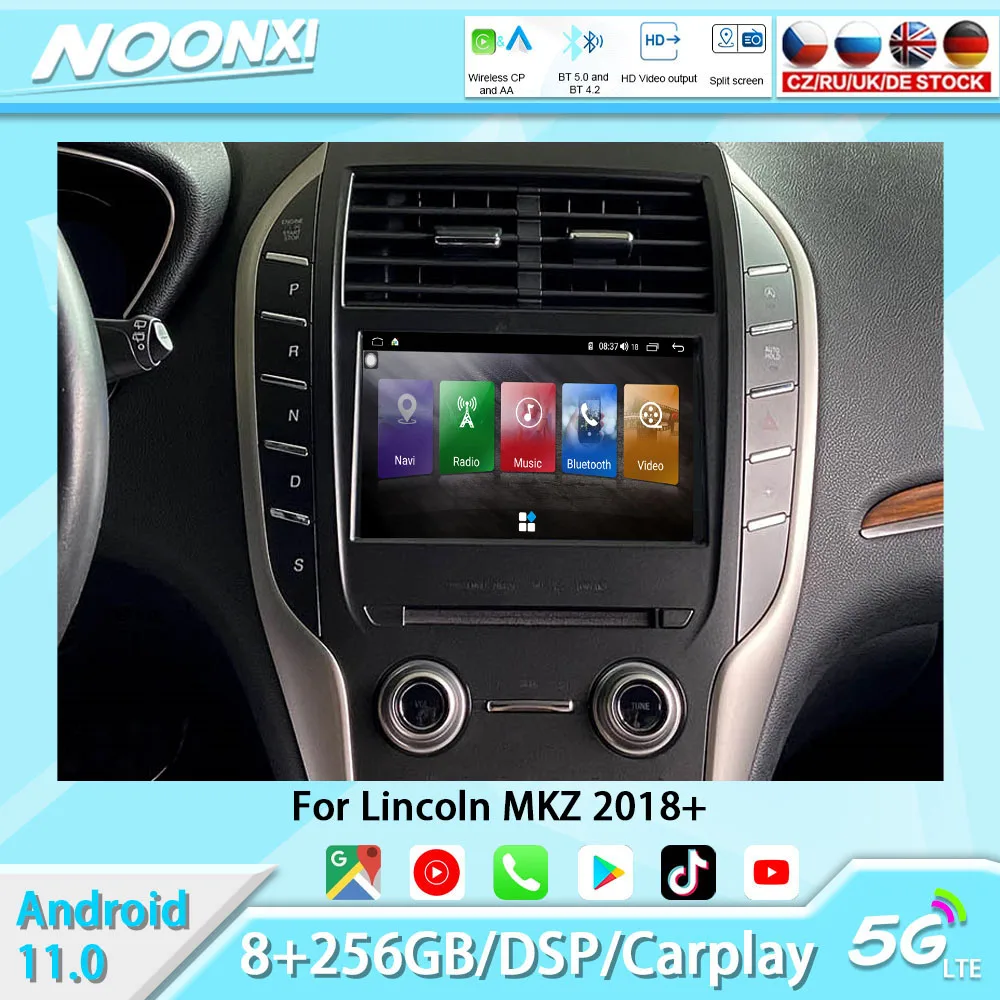 Tesla Vertical Screen Android 11 Smart System For Lincoln MKZ 2018+ Car