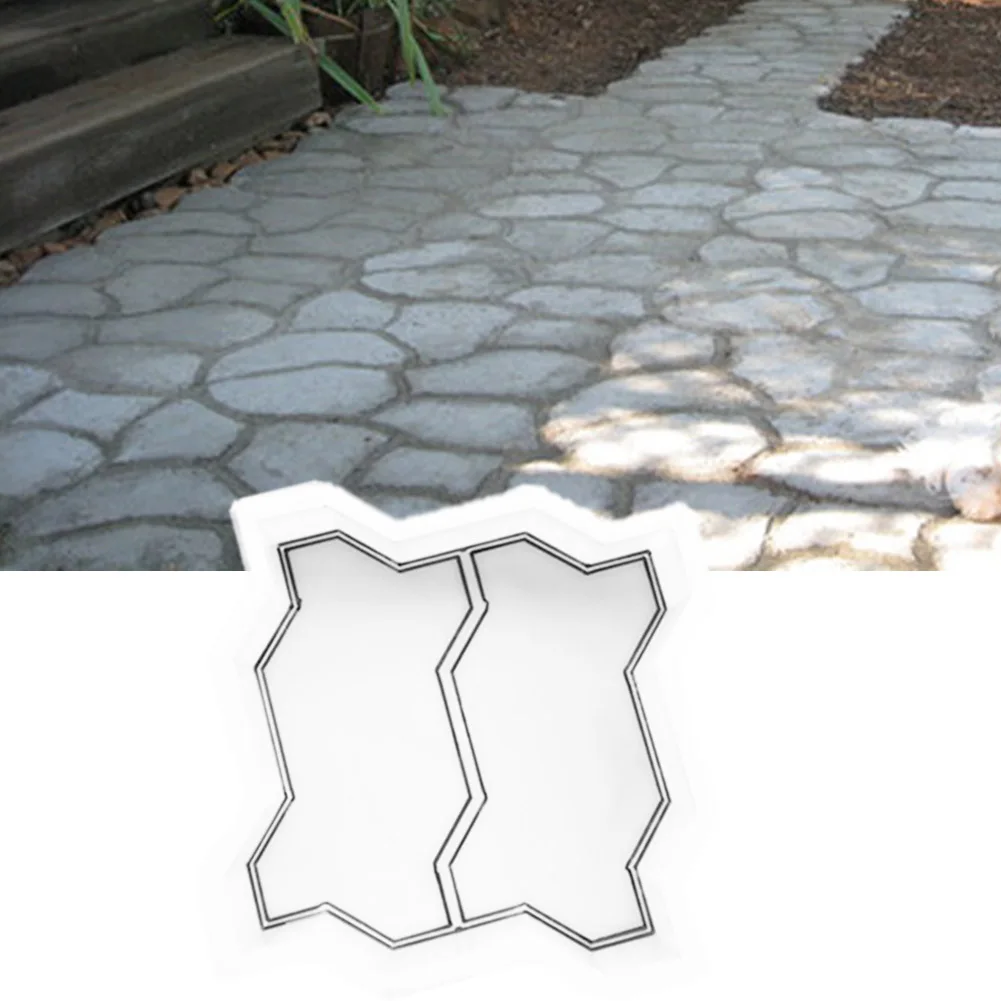 DIY Path Lawn Paving Cement Brick Mold Garden Stone Road Concrete Pavement Tool