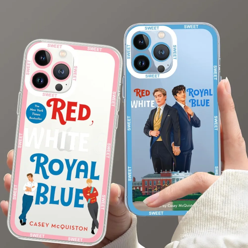 Custodia Per Telefono Movie Red, White & Royal Blue Per Samsung S20 S21 S22 S23 Ultra Plus S10 Custodia Trasparente Per Bordi