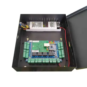 TCP/IP Four Door Access Control Kit 10A Big Power Access Board For Access System / Time Attendance Support RFID QR Reader Sn:L04 1
