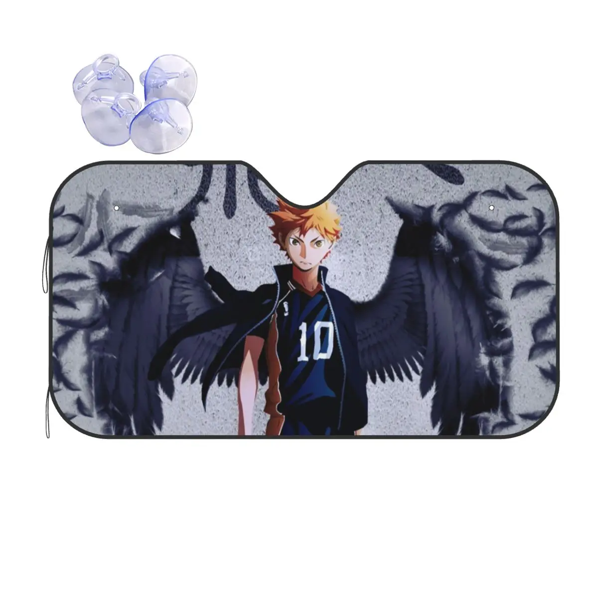 

Солнцезащитный козырек для лобового стекла автомобиля Hinata Shouyou, 76x140 см