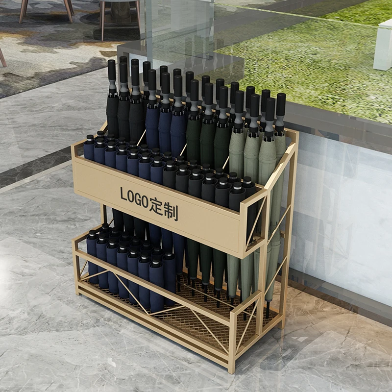 Display Umbrella Holder Outdoor Adjjstable Black Metal Stand Umbrella Holder Storing Rack Suport Umbrele Hotel