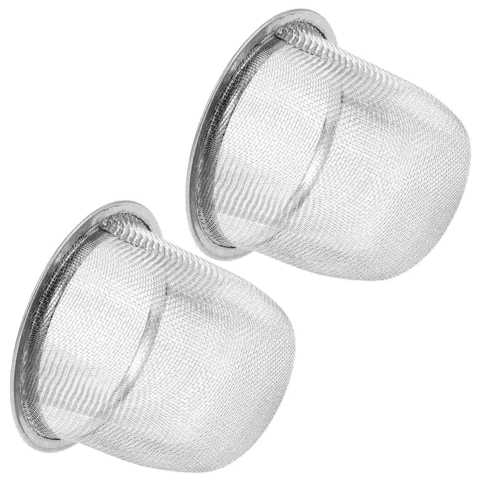 2 Pcs Tea Filter Pot Infuser Stainless Filters Teapot Inset Steel Strainer Insert Mesh Strainers