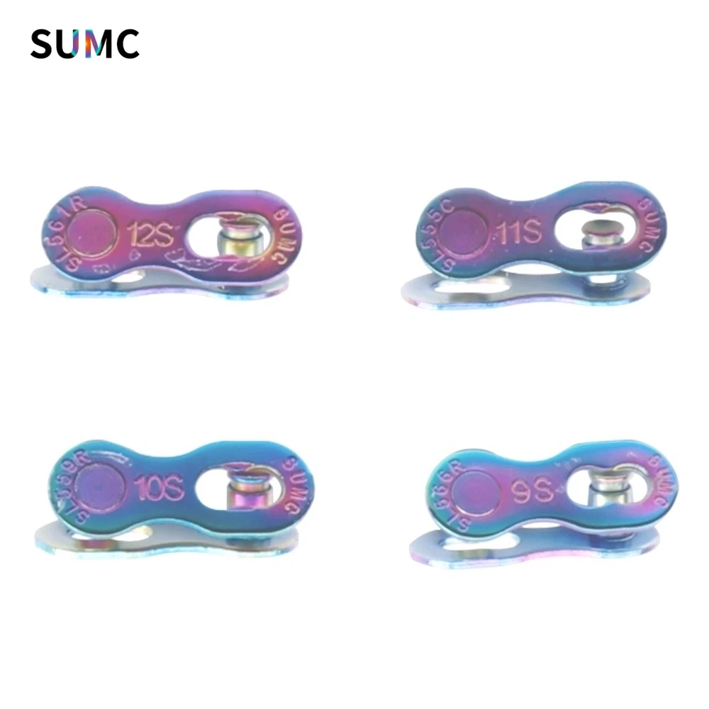 Bicycle Chain Missing Link 6/7/8/9/10/11/12 Speed MTB Road Bike Reusable Chain Magic Clasp 2 Pairs