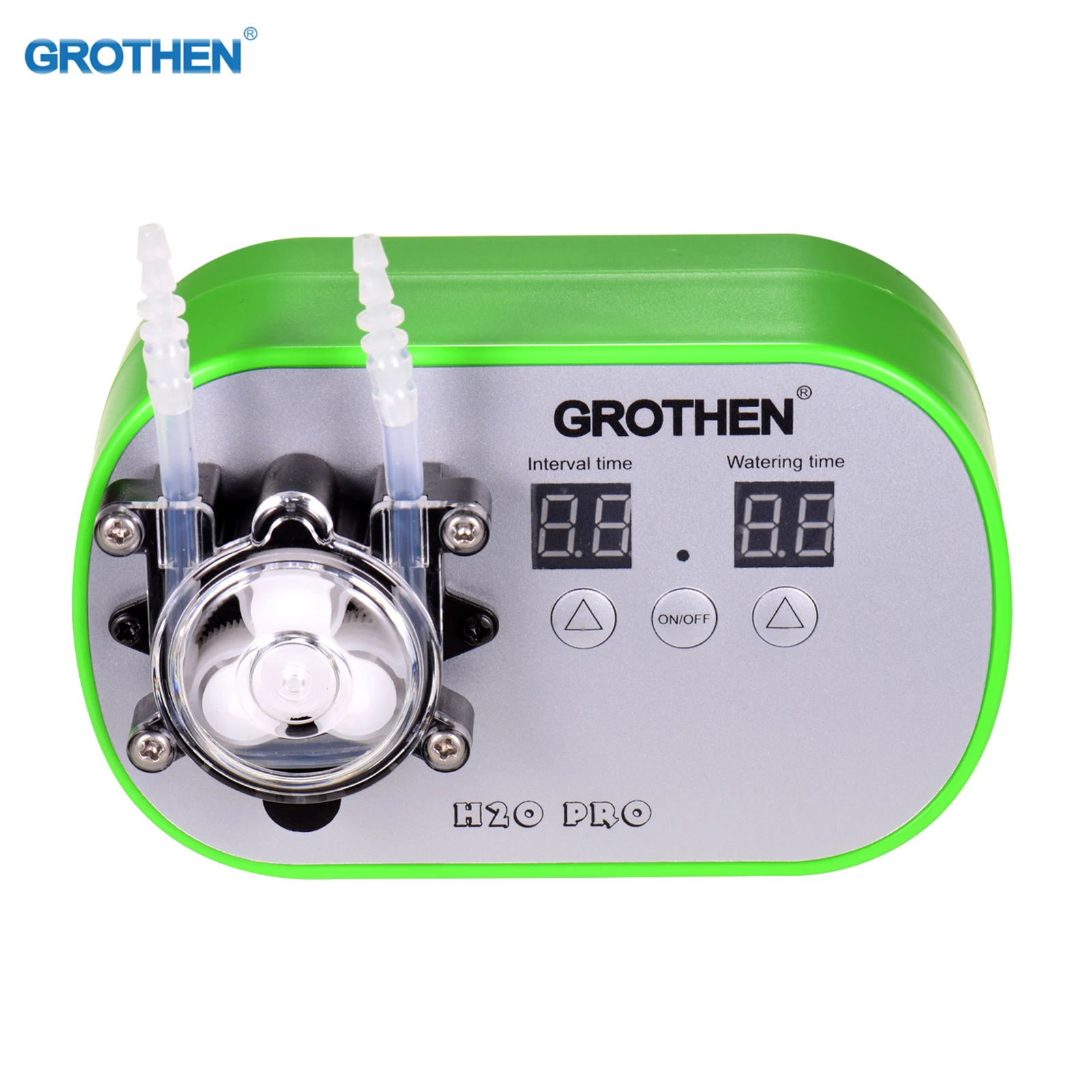 GROTHEN Timed Dosing Peristaltic Pump Metering Pump Smart Watering Device Amount Timing Control with 5 Meter Hose 160ml/min liquid transfer pump