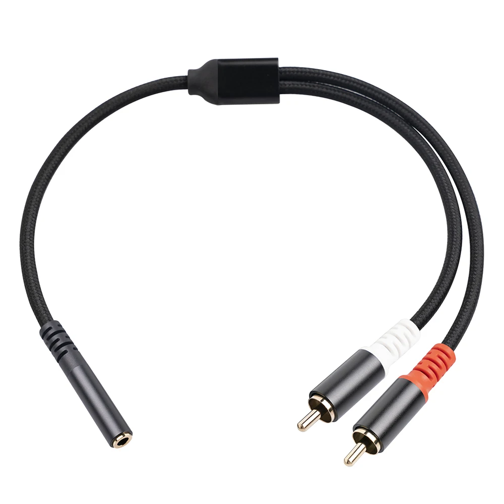 ORZERHOME 3.5mm- RCA  ̺ , 3.5mm-2RCA ׷  Y-ø ڵ, -  Ŀ ̺