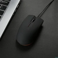 Wired Mouse 1200dpi Computer Office Mouse Matte Black USB Gaming Mice For PC 1