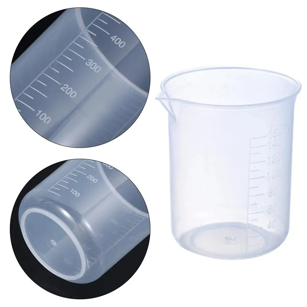 

1Pc 50ml-500ml Plastic Measuring Cup for Laboratory Beaker Supplies Graduated Cup Transparent Pour Spou Mug Measurement Tools