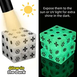 Glow - in - the - Dark Star Flower Speed Puzzle Cube (3x3 - Flower - ZNX462)