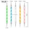 New 2025 Multiple nail art nail brush Design Tip Drawing Carving Dotting Nail Pen Builder Flat Liner Acrylic Gel Polish Manicure 5