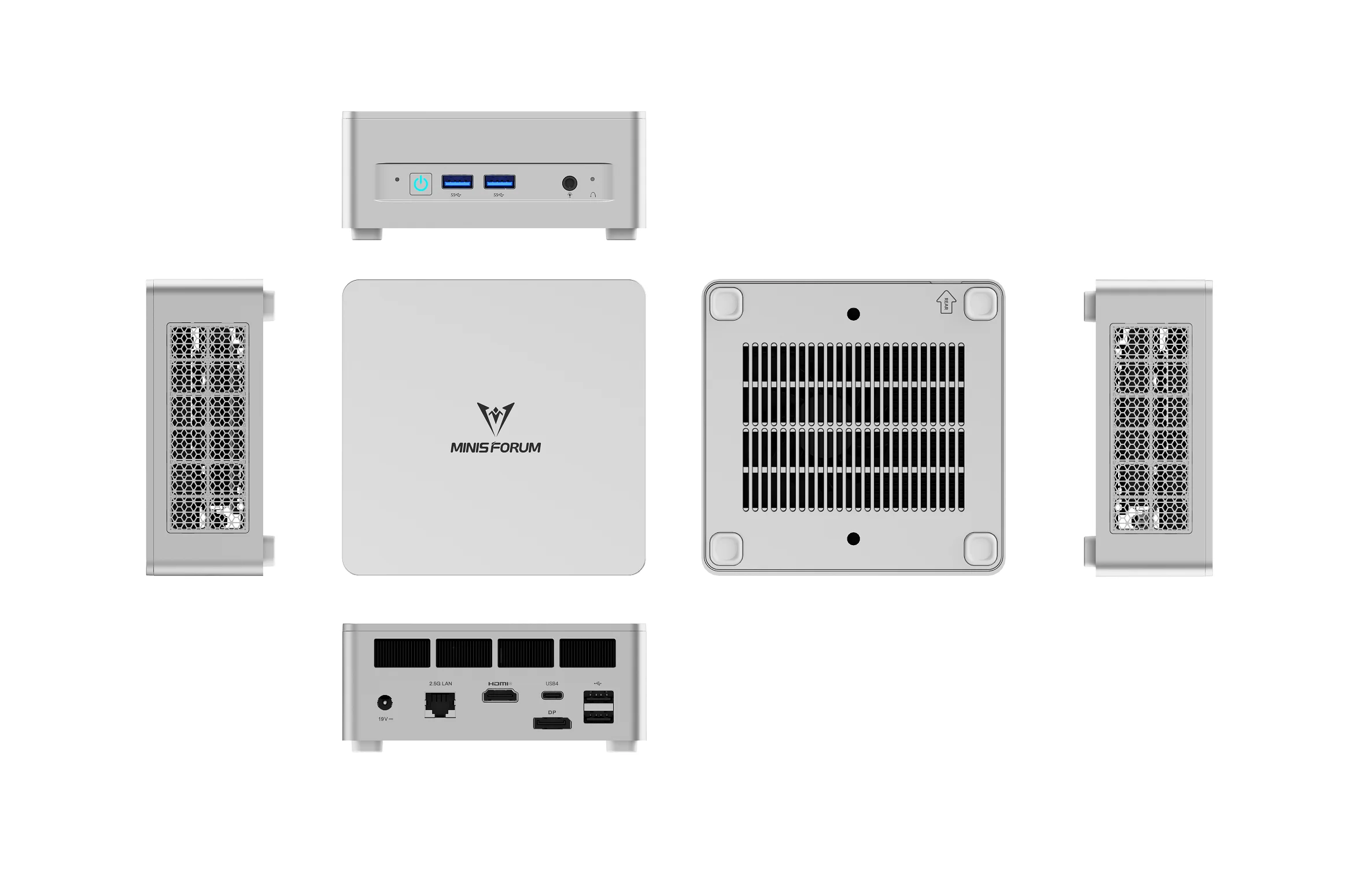 Original MINISFORUM Mini PC UM870/UM760 Slim AMD Ryzen 7 8745H