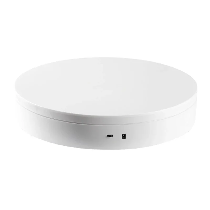 3 in 1 Electric Turntable 360&deg; Rotating Display Photography Turntable USB Charging Jewelry Display Stand Rotating Display Stand Rotating Turntable Plate for Jewelry Shoes Display Shooting Props