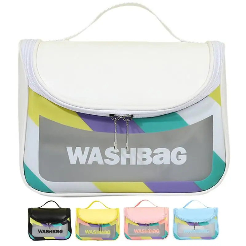 

Portable Toiletry Bag Travel Cosmetic Bags For Women Makeup Organizer Bag Zipper Pouch Handbags Purses With Two Way Zipper