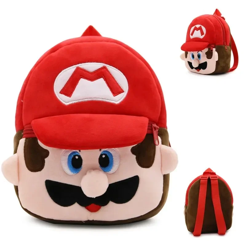 Sac à dos en peluche Anime pour enfants, Super Mario, Pokemon, Hello Kitty, Pikachu, Luigi, Stitch, jouet en peluche de dessin animé mignon, sac d'école, cadeaux