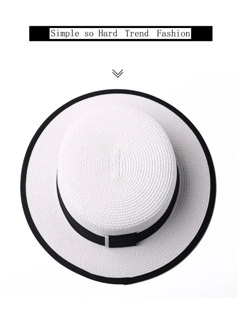 Chapeaux de soleil à bord plat avec lettre M en strass pour l'extérieur, chapeau melon d'été pour femmes, casquette de paille pour voyage et shopping_voghion.com