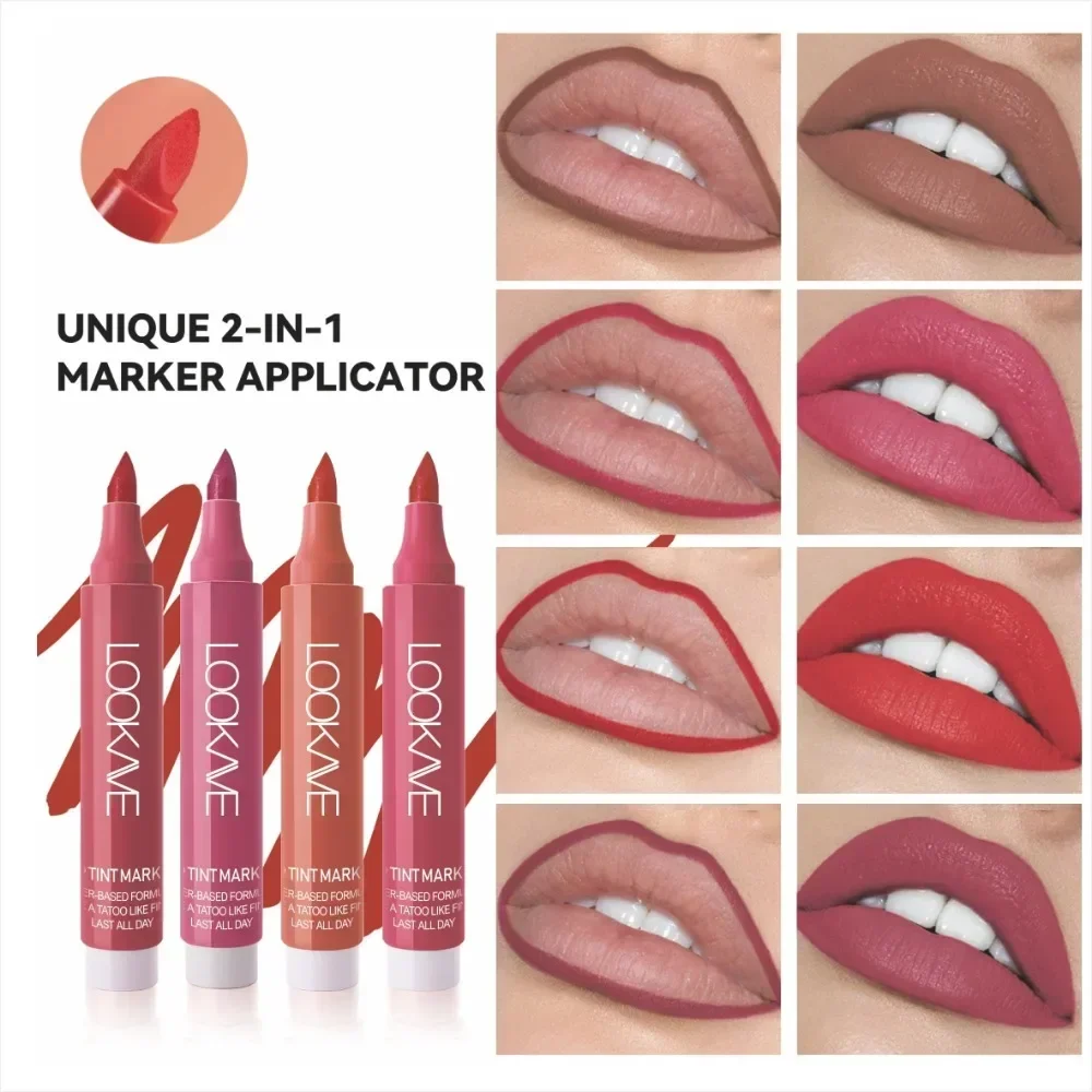 Plump Liquid Lipliner Pen Lasting Lipstick Marker Stick Waterproof Moisturize Matte Nude Red Contour Tint Lipgloss Tattoo Makeup 2