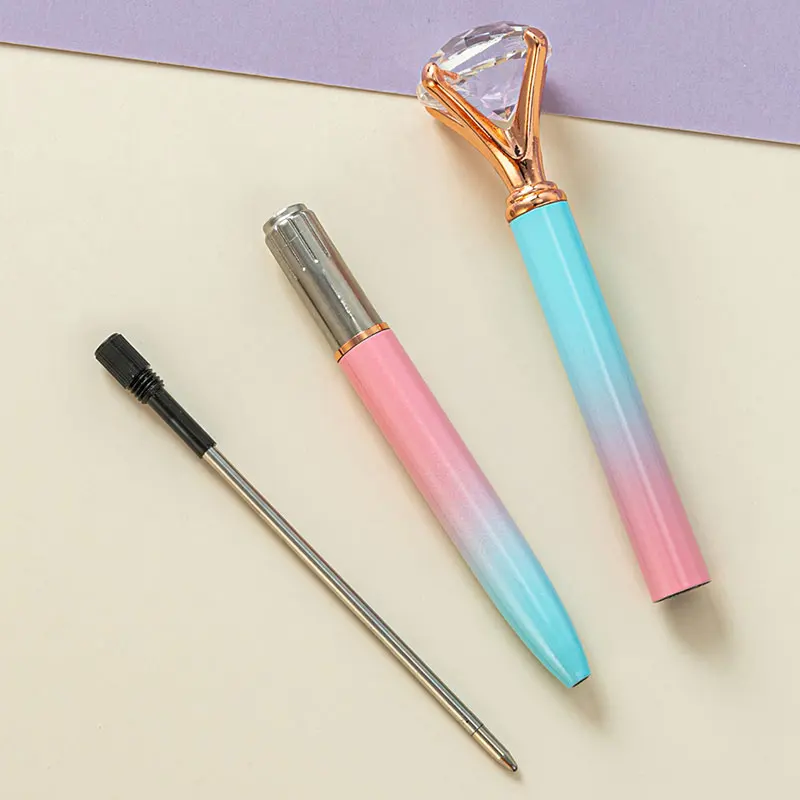 Diamond Crystal Ballpoint Pen  Crystal Diamond Pen Gem Ball - 24pcs  Diamond - Aliexpress