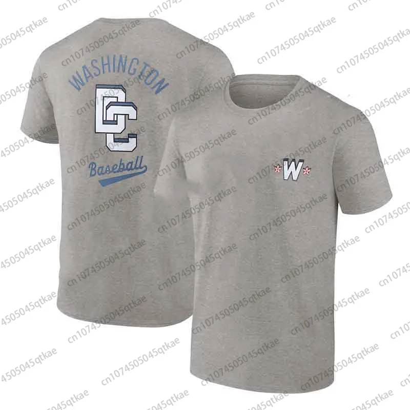 Washington Nationals City Men&rsquo;s Cotton Short sleeve Summer Breathable Casual Men Clothing Streetwear Sport Tshirt