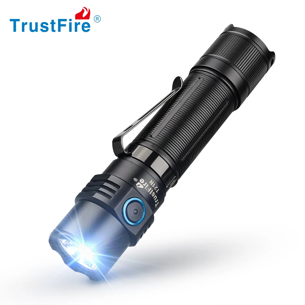 

Trustfire T21R Tactical Torch 2600LM Type C Powerful 21700 Battery High Power Led Usb Flashlights Rechargeable Lamp Self Defense