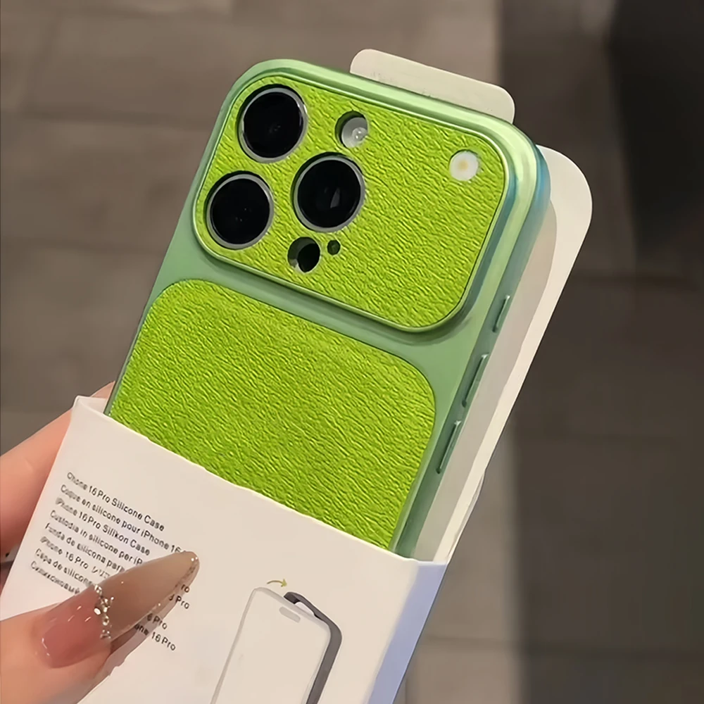 Original Matte Leather Texture Phone Case For iPhone 17 16 15 14 13 Pro Max Camera Protection Non-slip Shockproof Bumper Cover 1